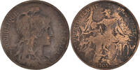 France 10 Centimes Monnaie, Dupuis, Paris, Bronze, Gadoury:277 -