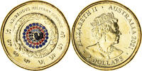 Australie 2 Dollars Monnaie, INDIGENOUS MILITARY SERVICE, Colorisé -