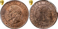 France 2 Centimes Napoléon III, Bordeaux, Bronze, PCGS -
