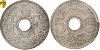 France 5 Centimes Monnaie, Lindauer, Paris, PCGS, MS64 -