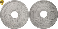 France 10 Centimes Monnaie, Paris, PCGS, MS65, Zinc, KM:897 -