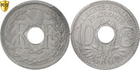 France 10 Centimes Monnaie, Paris, PCGS, MS65, Zinc, KM:897 -
