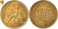 France 50 Centimes Monnaie, Chambre de commerce, Paris, PCGS, MS64 -