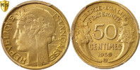 France 50 Centimes Monnaie, Morlon, Beaumont le Roger, PCGS, AU58 -