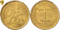 France Franc Monnaie, Chambre de commerce, Paris, PCGS, MS65 -