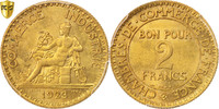 France 2 Francs Monnaie, Chambre de commerce, Paris, PCGS, MS64 -