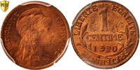France Centime Monnaie, Dupuis, Paris, PCGS, MS64RD, Bronze -
