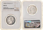 France 2 Francs Monnaie, Napoleon III, Napoléon III, Paris, NGC -