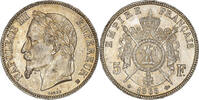 France 5 Francs Monnaie, Napoléon III, Strasbourg, Argent -