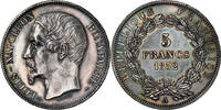 France 5 Francs Louis-Napoléon Bonaparte, Paris, Epreuve sur flan bruni -