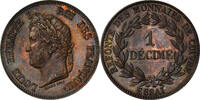 France Decime Monnaie, Louis-Philippe, ESSAI, Cuivre, Gadoury:212 -