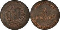 France 5 Centimes Napoléon I, Obsidionale, Anvers, Grand Module -