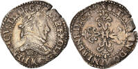 France 1/2 Franc Monnaie, Henri III, Demi franc au col plat, Bordeaux -