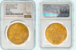 États pontificaux 10 Zecchini Pius VI, Bologne, Or, NGC -