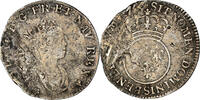 France 12 Sols, 1/10 ECU Monnaie, Louis XV, 1/10 Écu Vertugadin, Reims -