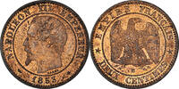 France 2 Centimes Monnaie, Napoleon III, Napoléon III, Strasbourg -