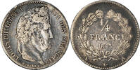 France 1/4 Franc Monnaie, Louis-Philippe, Paris, Argent -