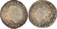 France 1/4 Franc au col plat Monnaie, Henri III, Rouen, Argent -