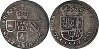 Pays-Bas espagnols Liard, 12 Mites Monnaie, BRABANT, Charles II -