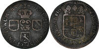 Pays-Bas espagnols Liard, 12 Mites Monnaie, BRABANT, Charles II, Anvers -