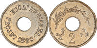France 2 Centimes Monnaie, Essai de Nickel, Paris, Nickel -