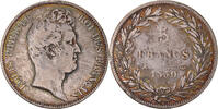 France 5 Francs Monnaie, Louis-Philippe, Paris, Argent -