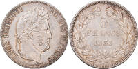 France 5 Francs Monnaie, Louis-Philippe, La Rochelle, Argent -
