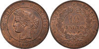 France 10 Centimes Monnaie, Cérès, Paris, Bronze, Gadoury:265a -