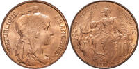 France 10 Centimes Monnaie, Dupuis, Paris, Bronze, Gadoury:277 -