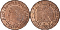 France 2 Centimes Monnaie, Napoleon III, Napoléon III, Marseille -