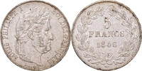 France 5 Francs Monnaie, Louis-Philippe, Lille, Argent -