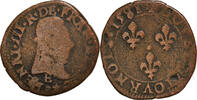 France Double Tournois 1581 Tours Monnaie, Henri III, Tours, Cuivre SGE+ 32,95 EUR  + 4,95 EUR frais d'envoi