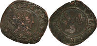 France Double Tournois Monnaie, Henri III, Grenoble, Cuivre -