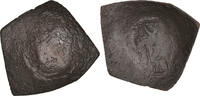 Aspron trachy Monnaie, Isaac II Angelus, Constantinople, Billon -