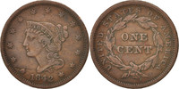 États-Unis Cent Monnaie, Braided Hair Cent, U.S. Mint, Philadelphie -