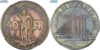 Belgique 40 Francs Léopold III, Bruxelles, Essai, Argent, NGC -