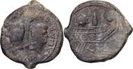 Dupondius Octave, Divin Jules César, c. 36 BC, Lugdunum, Bronze, RPC:I-515 -