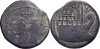Dupondius Gaul, Octave et Divin Jules César, Vienne, Bronze -