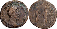 Sesterz Marc Aurèle & Lucius Verus, Rome, Bronze, RIC:795 -