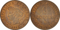 France Centime Monnaie, Cérès, Paris, Bronze, KM:826.1 -