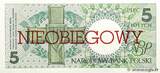 POLOGNE 5 Zlotych 1990 NEUF