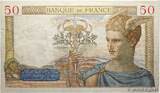 FRANCE 50 Francs CÉRÈS 1936 TTB+