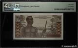 AFRIQUE ÉQUATORIALE FRANÇAISE 20 Francs Émile Gentil IE 1957 NEUF