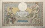 FRANCE 100 Francs LUC OLIVIER MERSON grands cartouches 1924 TTB