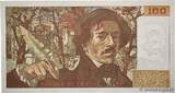 FRANCE 100 Francs DELACROIX modifié 1989 TTB+