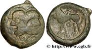 FRANCE Bronze à la tête janiforme, classe II SUESSIONS (région de Soissons) c. 50-40 AC. (18mm, 3,05g, 3h) -