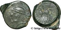 FRANCE Bronze CRICIRV, barbu SUESSIONS (région de Soissons) c. 50-40 AC. (19mm, 4,30g, 9h) -
