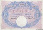 FRANCE 50 Francs BLEU ET ROSE FRANCE 50 Francs BLEU ET ROSE 1913 TTB -