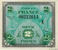 FRANCE 2 Francs DRAPEAU FRANCE 2 Francs DRAPEAU 1944 pr.NEUF -