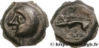 FRANCE Potin à la tête chauve HAUTE ET MOYENNE SEINE Ier siècle avant J.-C. (19mm, 4,33g, 3h) -
